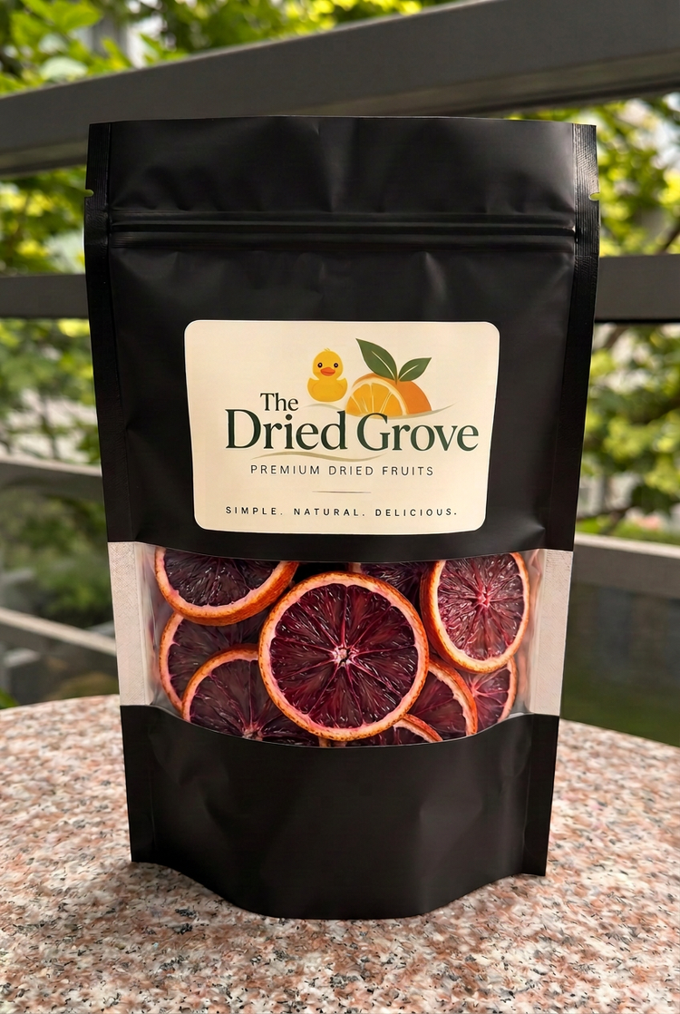 Premium Dehydrated Blood Orange Slices | 30+ Pieces