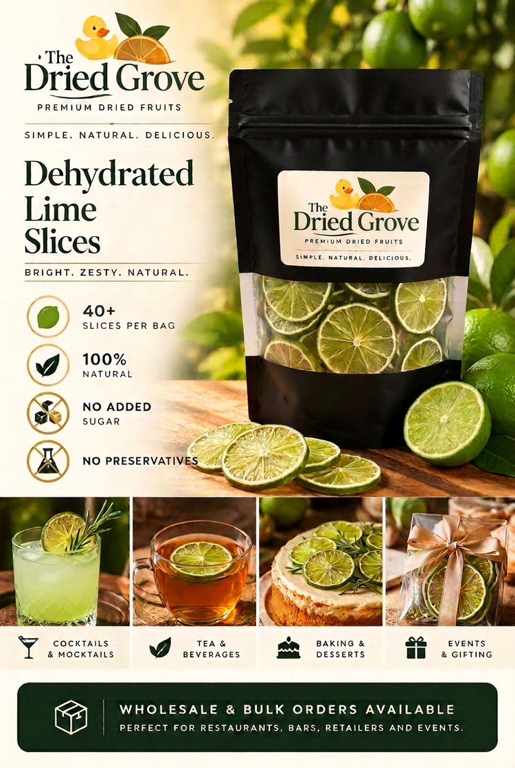 Premium Dehydrated Lime Slices | 40+ Pieces
