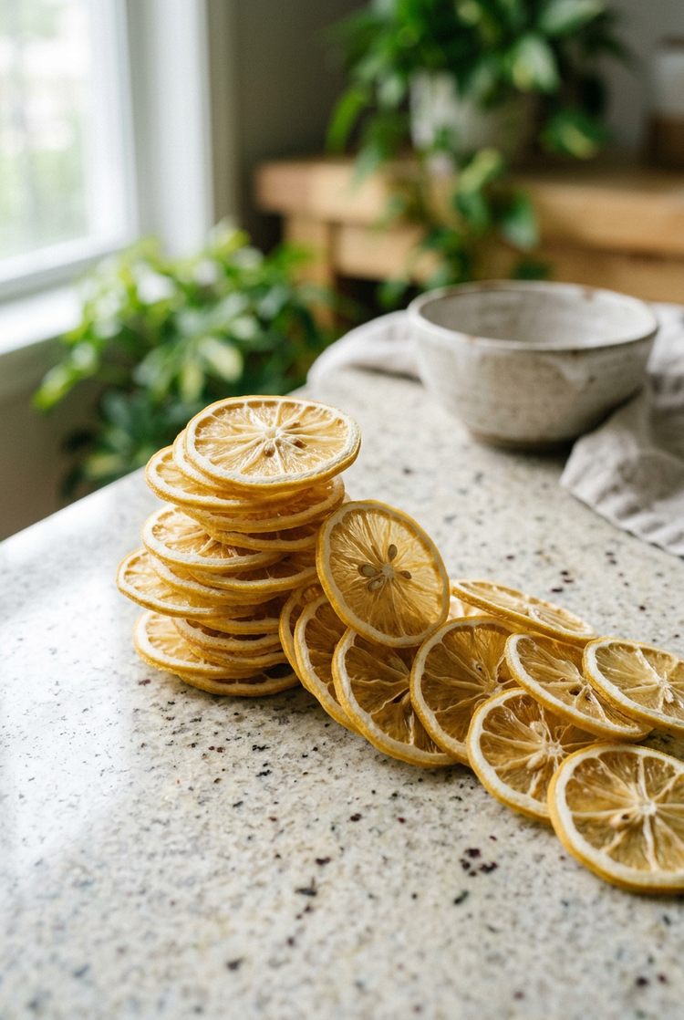 Premium Dehydrated Lemon Slices | 30+ Pieces